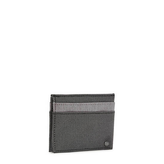 Kipling Jonas Card Case Bags Duo Grey Black | CA 2143DF